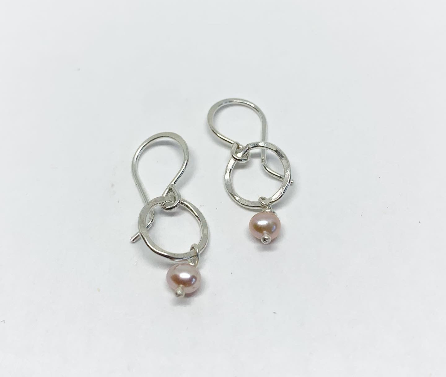 Tiny Pearl Drop Earrings-0