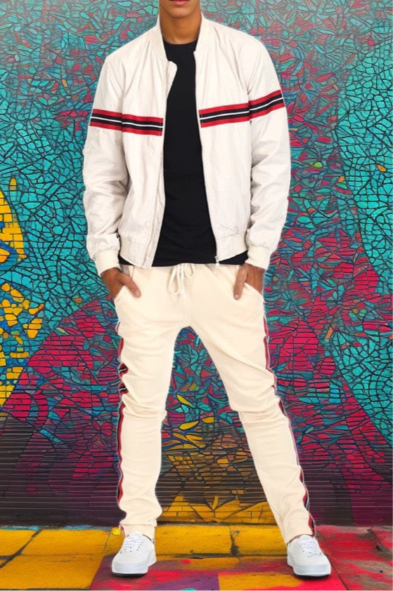 Shield Track Suit Set - Beige