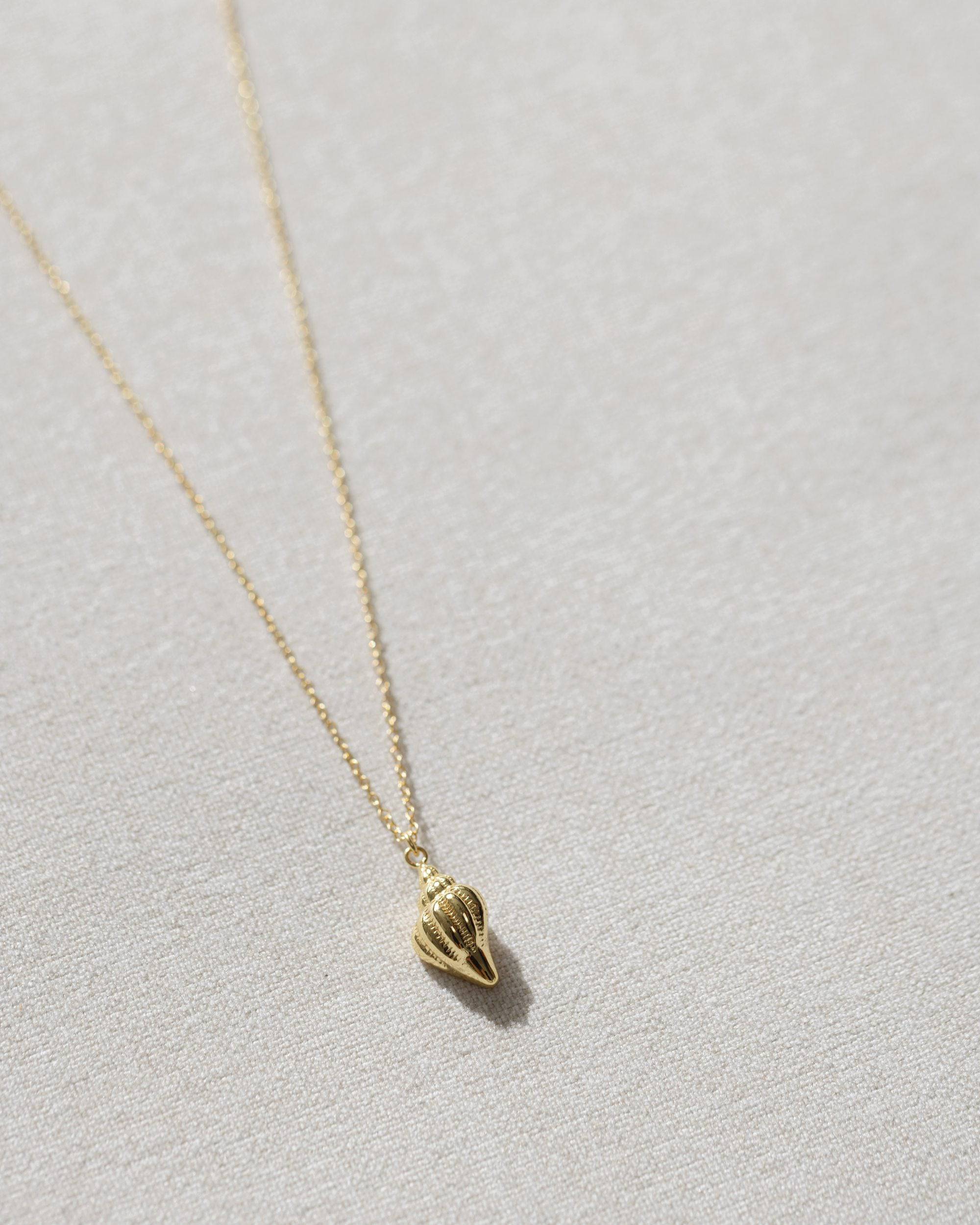 14k Gold Conch Shell Necklace