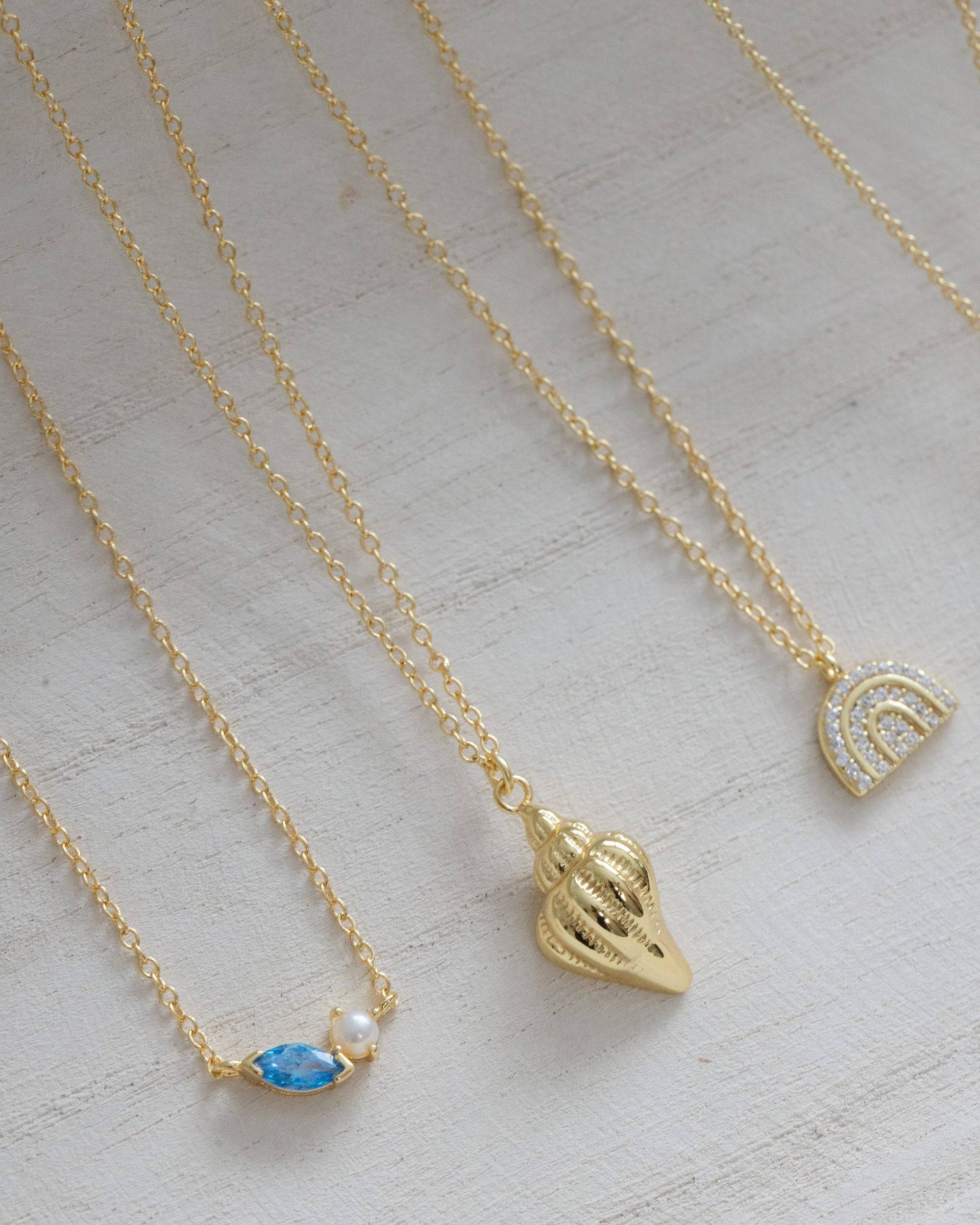 14k Gold Conch Shell Necklace