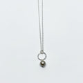 Mermaid Pearl Drop Charm Necklace-4