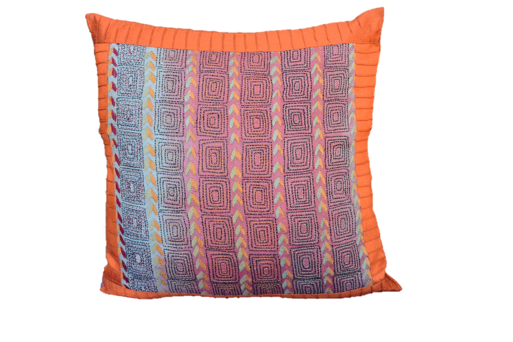 Embroidered Recycled Vintage Pillow Case-4