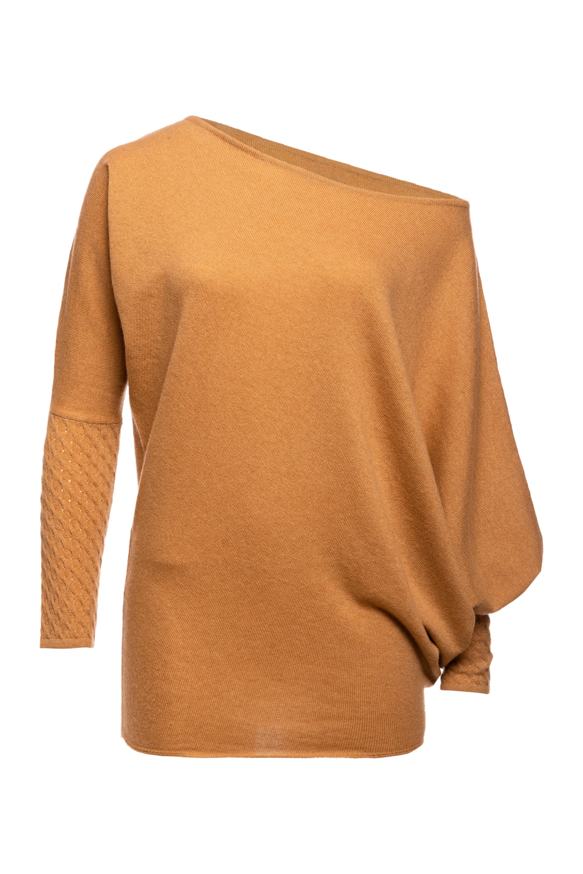 Jewel Asymmetric Boat Neck Top