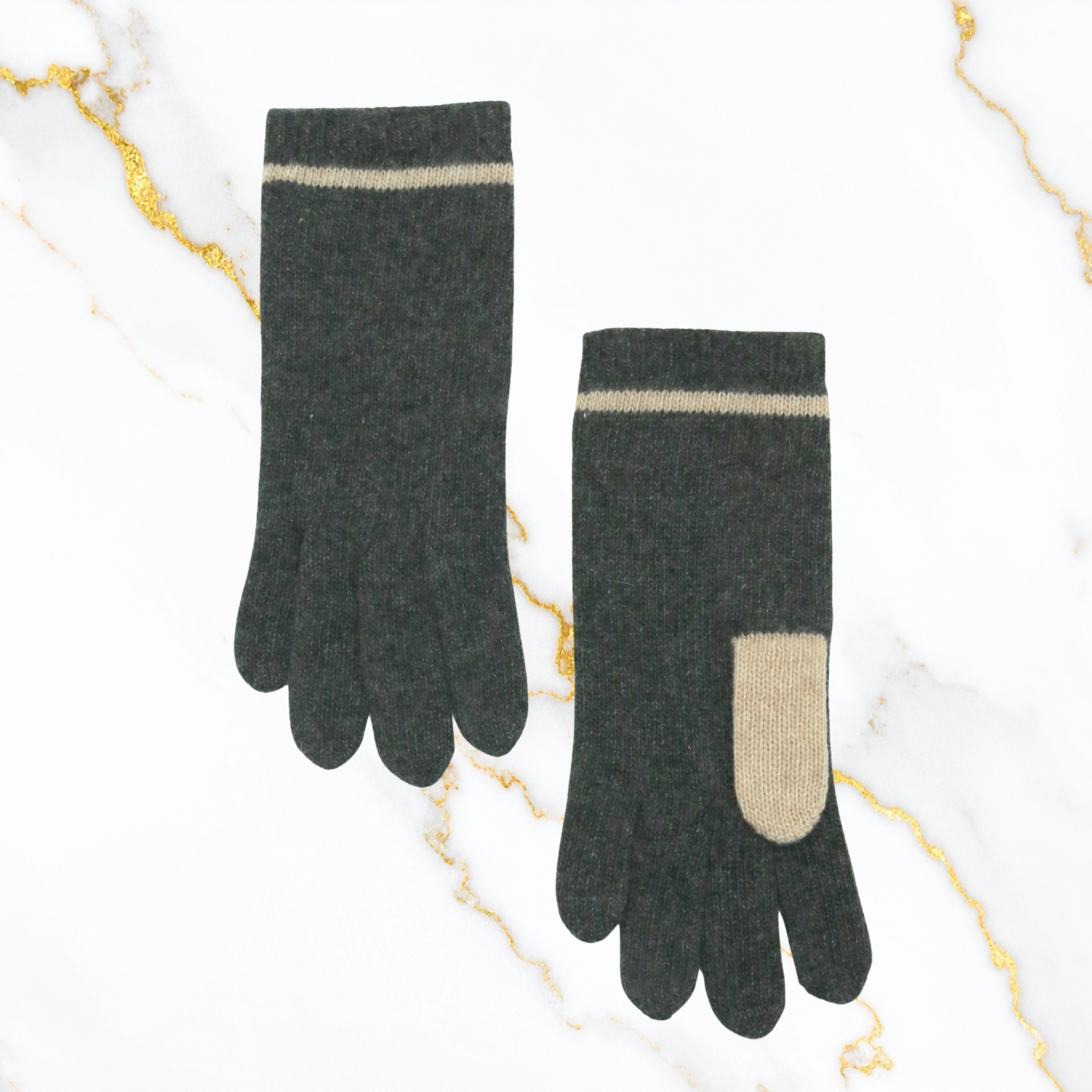 Cashmere Colorblock Gloves