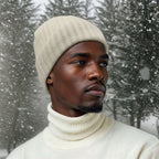 Men's 100% Cashmere Beanie Style Hat