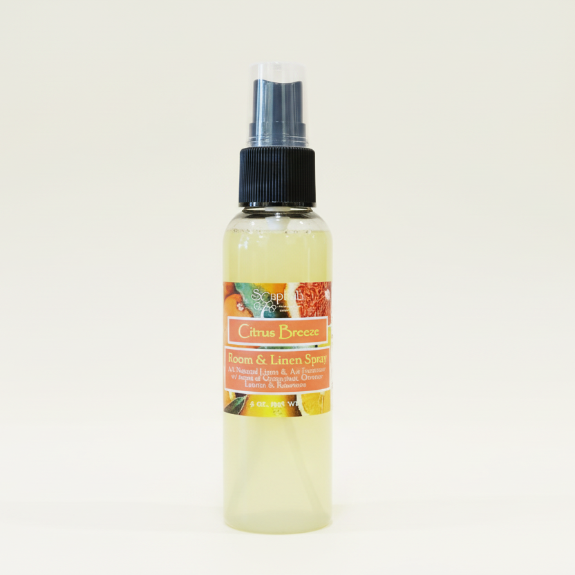 Citrus Breeze Essential Oil Room + Linen Spray – 2 Oz.