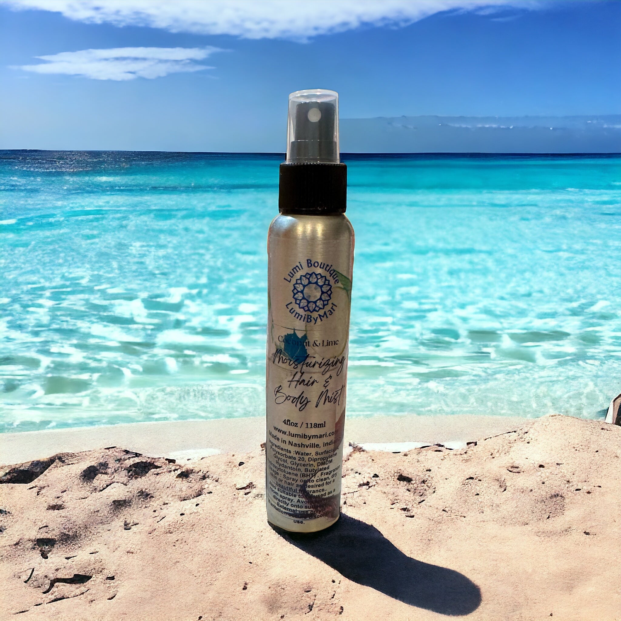 Natural Moisturizing Hair & Body Mist/ Room Spray – 4 fl Oz