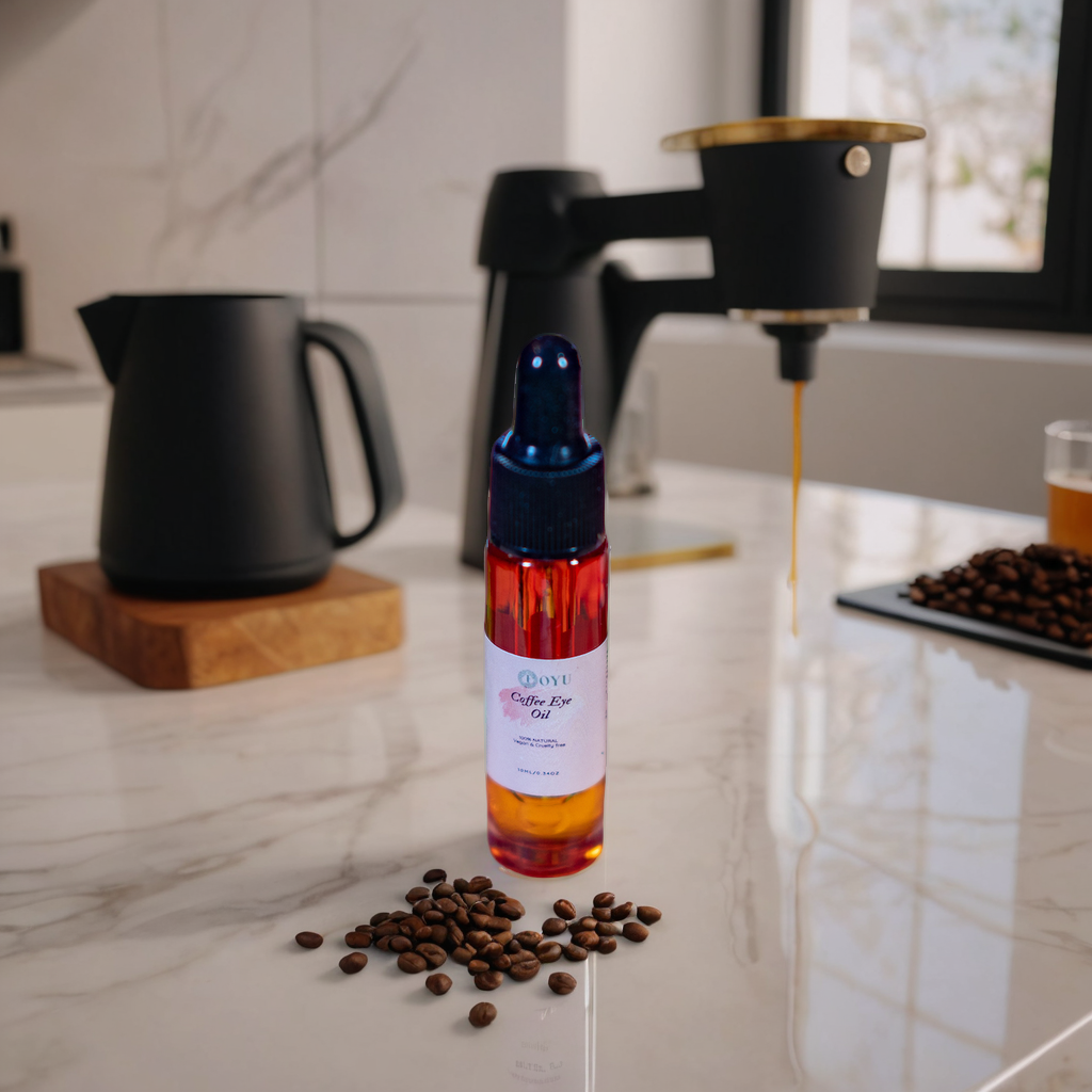 Organic Coffee Bean Eye Oil by Oyu Botanica – Lightweight, Hydrating, Puffiness Reducer