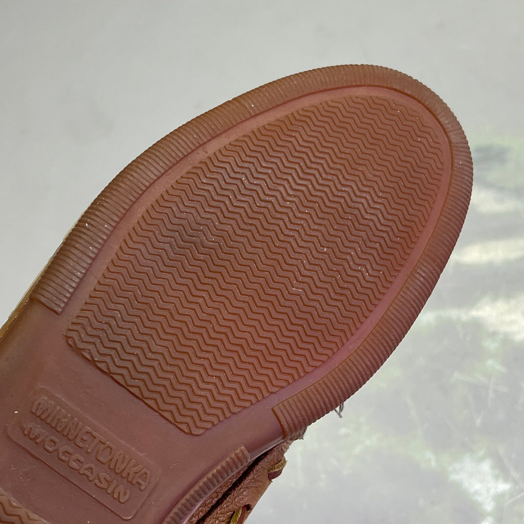 MINNETONKA Genuine Pre-Owned Moosehide Classic – Size Men's 11 – Natural/Brown