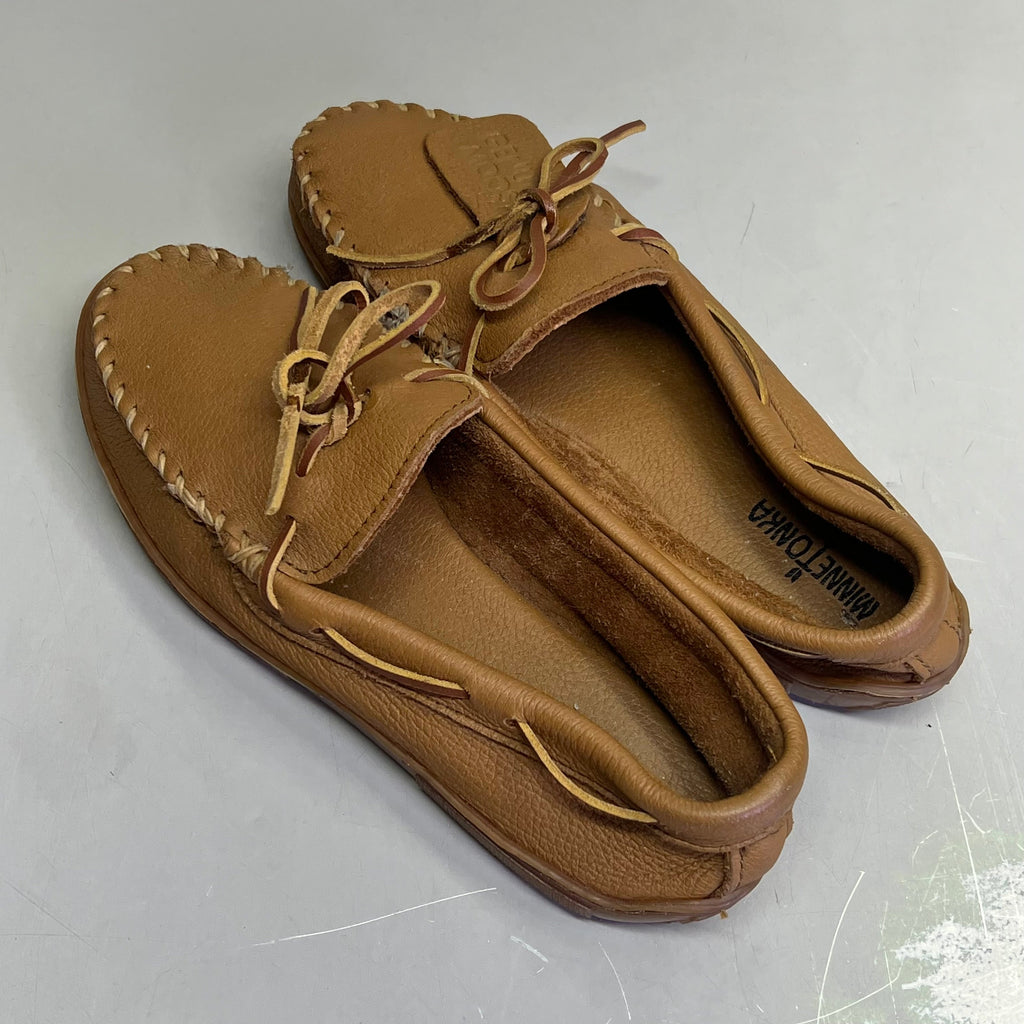 MINNETONKA Genuine Pre-Owned Moosehide Classic – Size Men's 11 – Natural/Brown