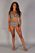 Heather Ruffled Bikini Top in Sugar Pink Floral