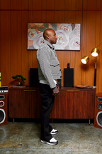 Houndstooth Boxy Fit Jacket