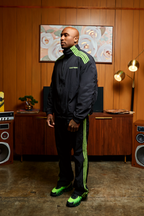 Otis Track Jacket and Pants - Black & Neon