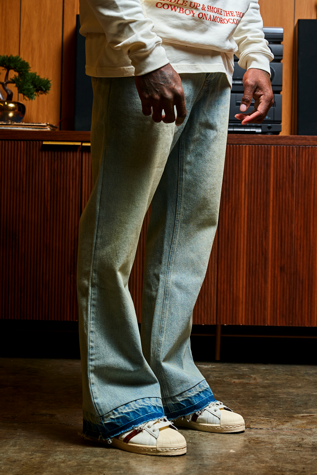 SAINT PERRY Shaboozey Flare Denim Jeans