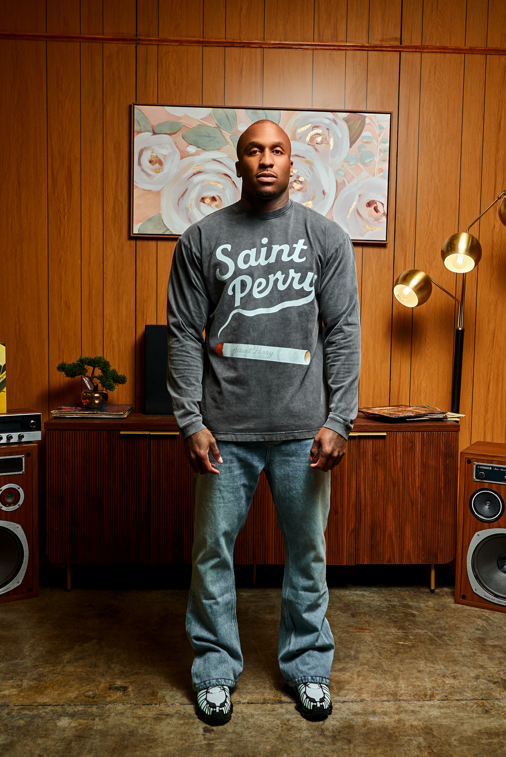 Saint Perry Angel Flare Denim Jeans - Mid-Rise Flared Fit