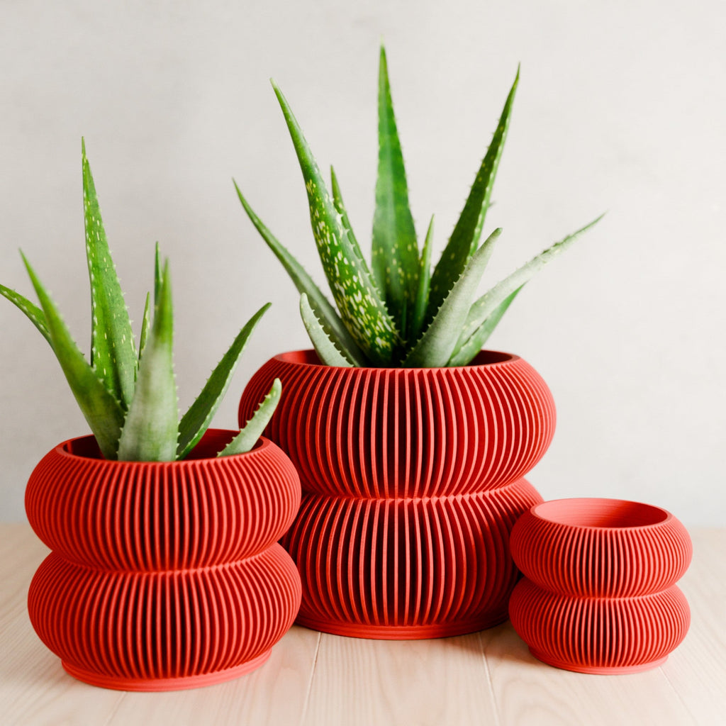 Double BUBBLES Planter | RED-0