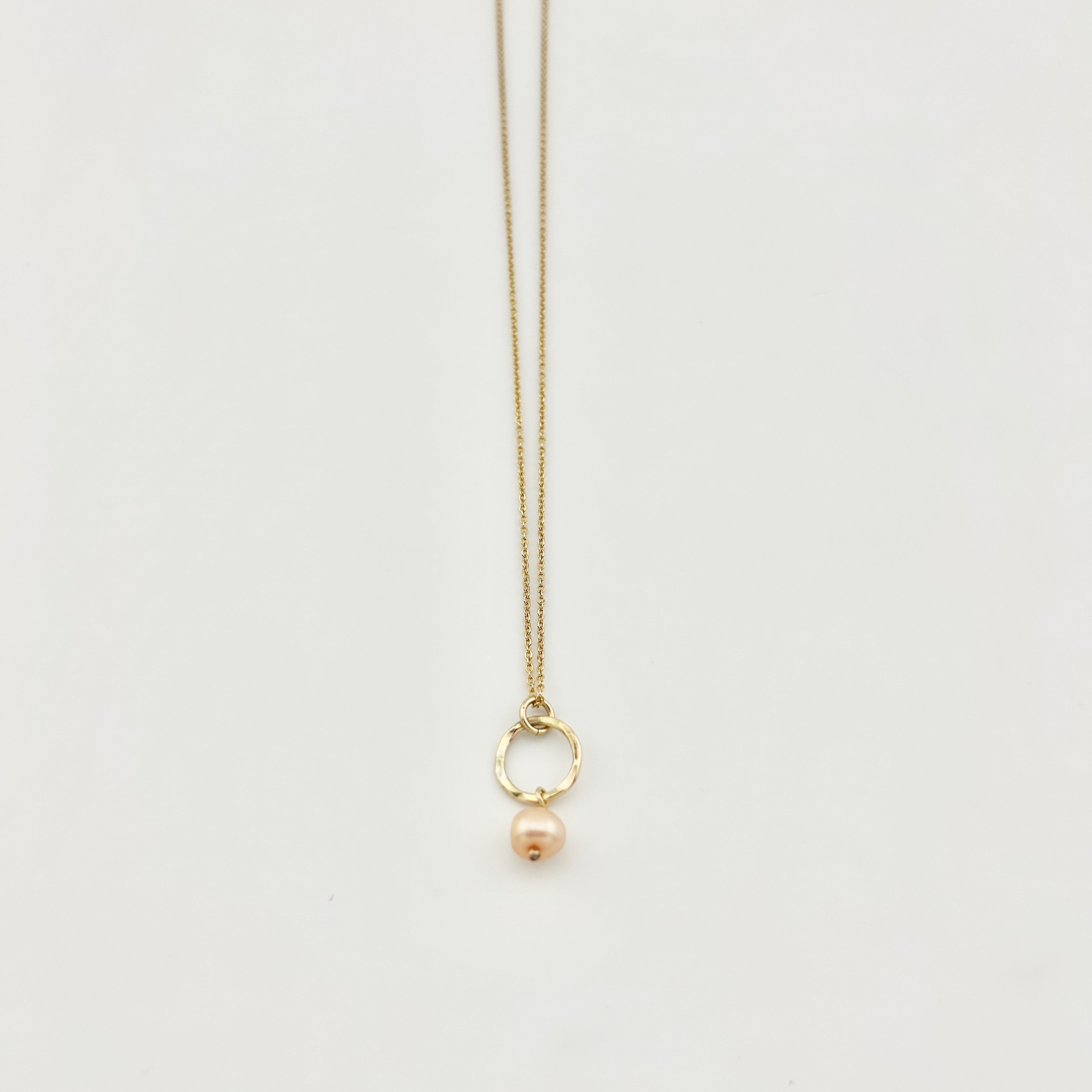 Mermaid Pearl Drop Charm Necklace-8