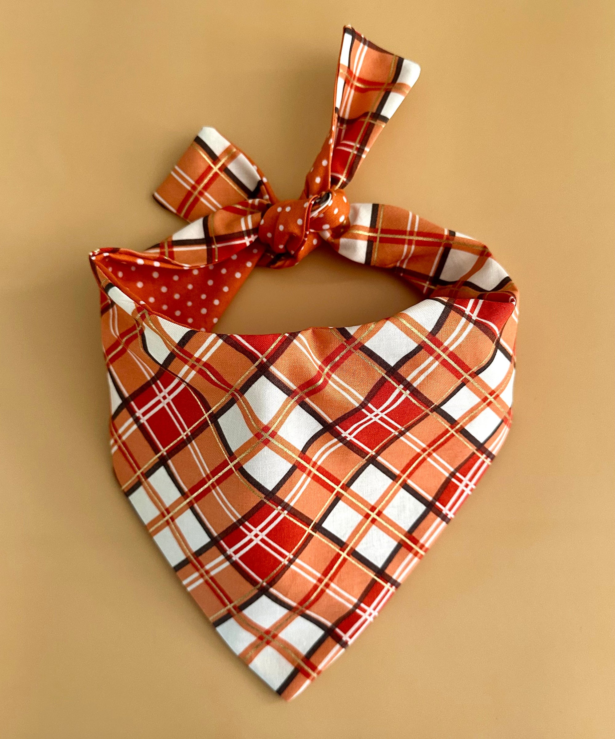 Plaid Dog Bandana – Personalization Available!
