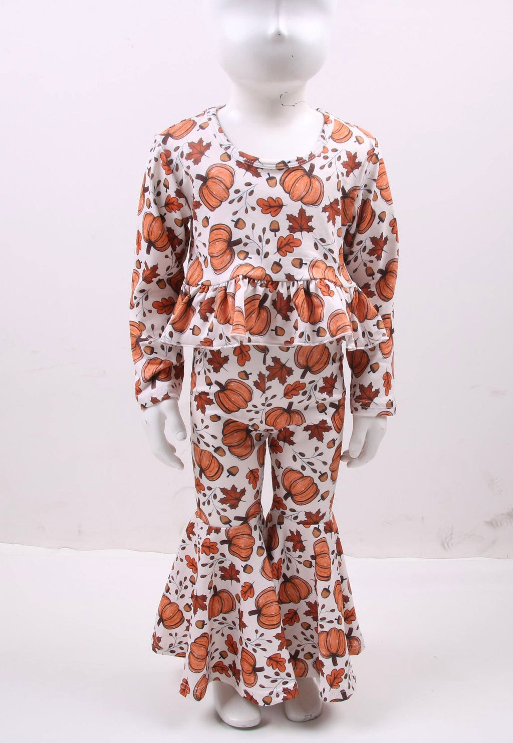 Pumpkin & Leaves Fall Baby & Toddler Silk Clothing Set