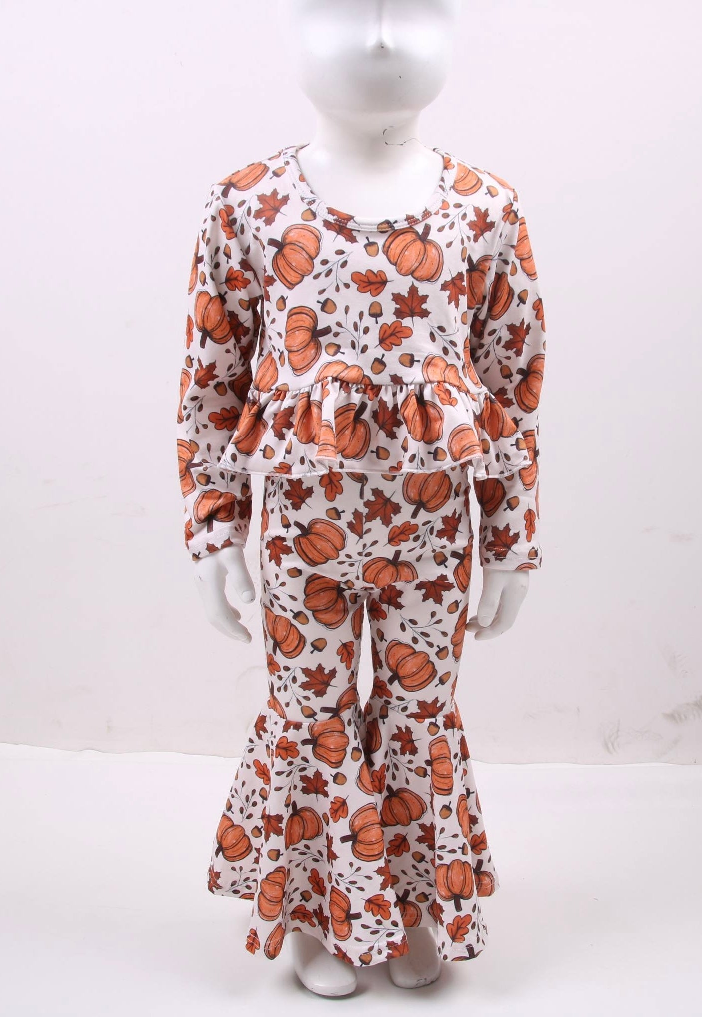 Pumpkin & Leaves Fall Baby & Toddler Silk Clothing Set