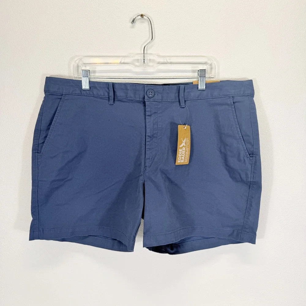 Eddie Bauer Blue Willit Stretch Legend Wash Mid-Rise Shorts – Size 14
