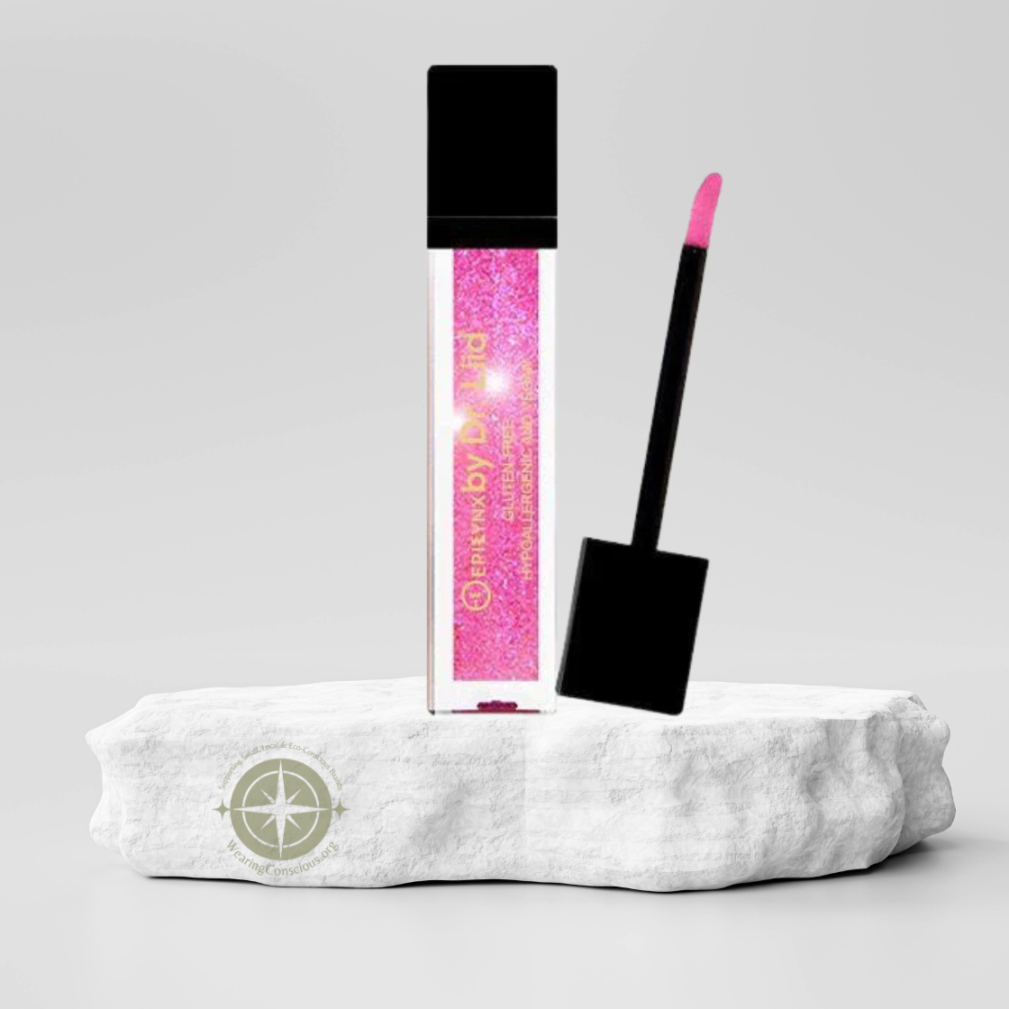 Vegan Hydrating Lip Gloss in Sweet Tooth Pink