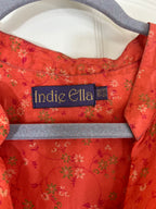 The INDRA Boho Chic Printed Upcycled Silk Crop Top