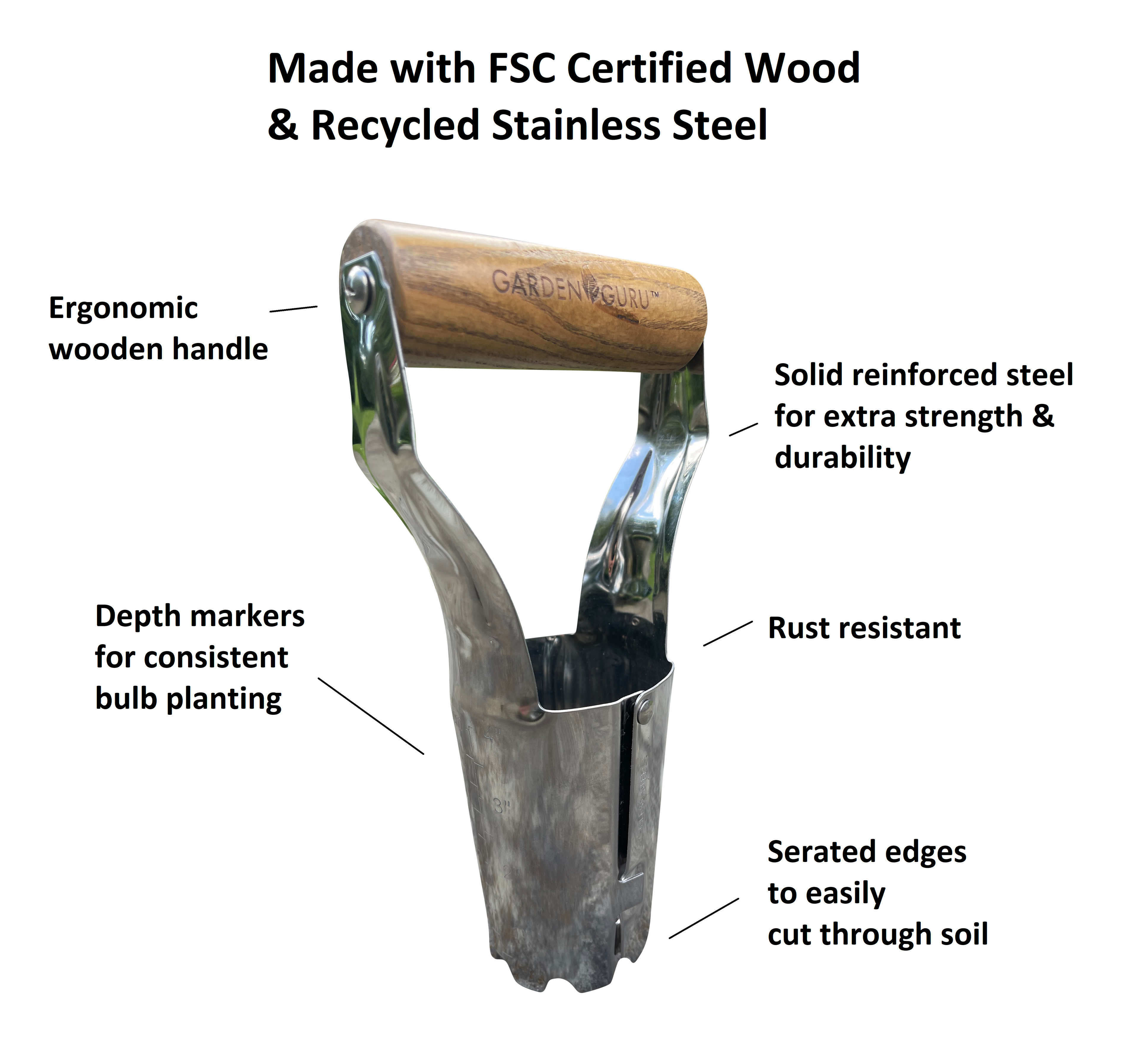 Stainless Steel Garden Bulb Planter