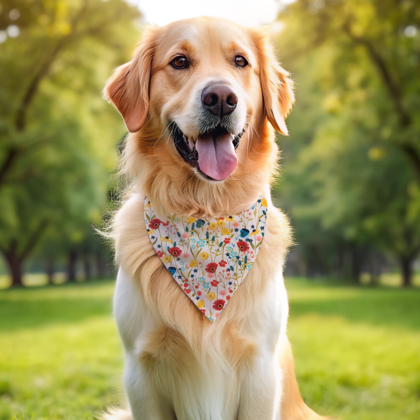 Spring Flowers Dog Bandana New Arrivals