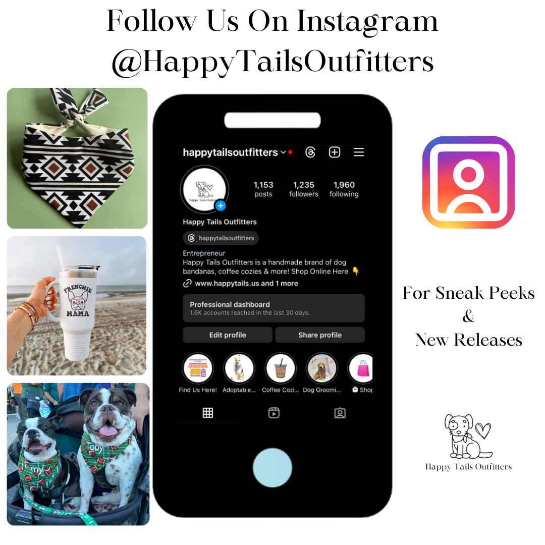 Boho Stripes Dog Bandana – Free Personalization Available!