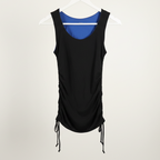 Pre-Loved Reversible Side Cinch Mini Dress – Purple/Black