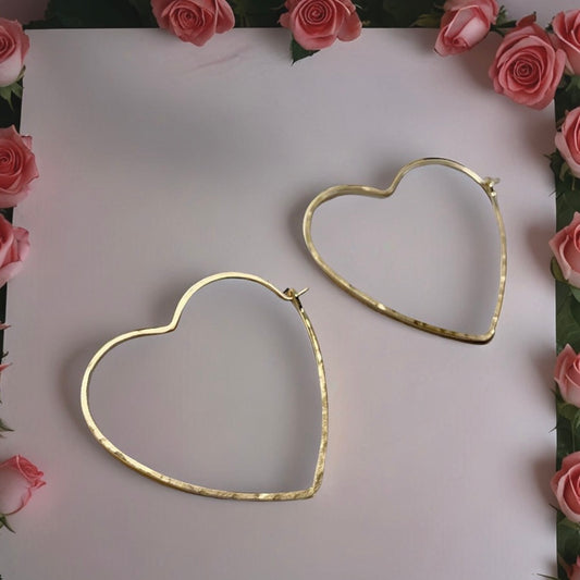 Heart Hoops - 1.5" – Handmade to Order