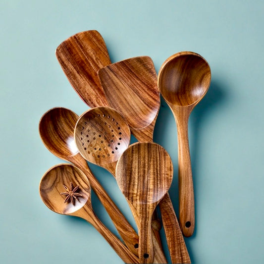 Teak Wooden Cooking Set