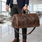 The Dagny Weekender Large Leather Duffle Bag