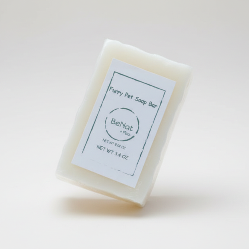 BeNat Pets All-Natural Furry Pet Soap Bar – 5.8 Oz