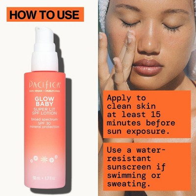 The GLOW BABY Pacifica Super Glow Face Lotion SPF 30 – 1.7 fl Oz