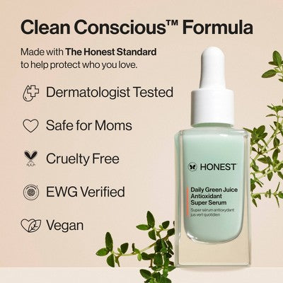 Honest Beauty Daily Green Juice Antioxidant Super Serum – 1 fl Oz