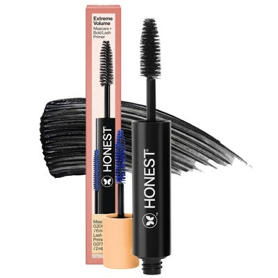 Honest Beauty Extreme Volume Mascara + Bold Lash Primer Black – 0.27 fl oz – Missing Box