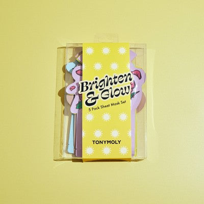 The TONYMOLY Brighten + Glow Sheet Mask 5-Pack Set