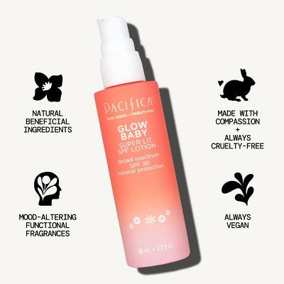 The GLOW BABY Pacifica Super Glow Face Lotion SPF 30 – 1.7 fl Oz