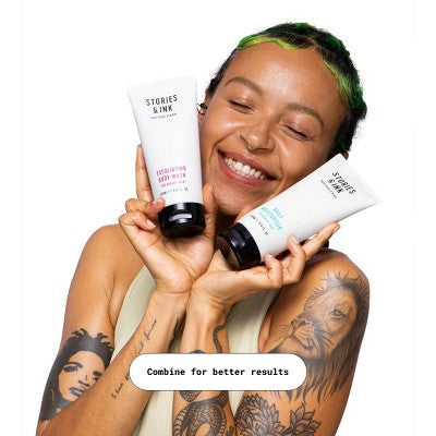 The Stories + Ink TATTOO Enhancing Exfoliating Body Wash – 6.76 fl Oz