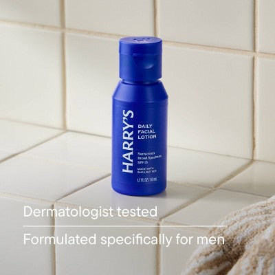 The Harry's DAILY FACE Men's Hydrating Sunscreen Lotion SPF 15 – 1.7 fl Oz