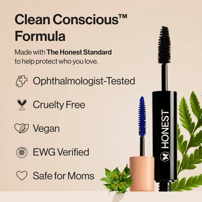 Honest Beauty Extreme Volume Mascara + Bold Lash Primer Black – 0.27 fl oz – Missing Box