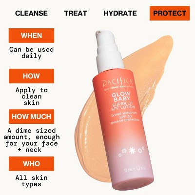 The GLOW BABY Pacifica Super Glow Face Lotion SPF 30 – 1.7 fl Oz