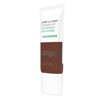 Neutrogena Clear Coverage Flawless Matte Color Correcting Cream, Full-Coverage – 10.0 Sienna