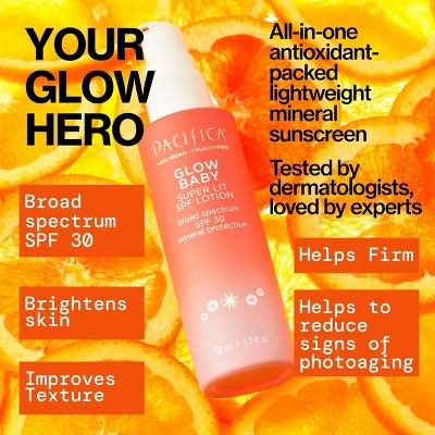 The GLOW BABY Pacifica Super Glow Face Lotion SPF 30 – 1.7 fl Oz