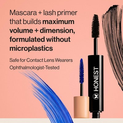 Honest Beauty Extreme Volume Mascara + Bold Lash Primer Black – 0.27 fl oz – Missing Box