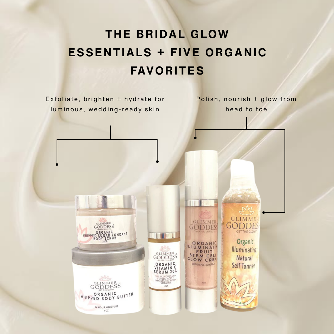 Organic Bridal Glow Essentials Bundle – Complete Wedding Day Skincare for Radiant Bride