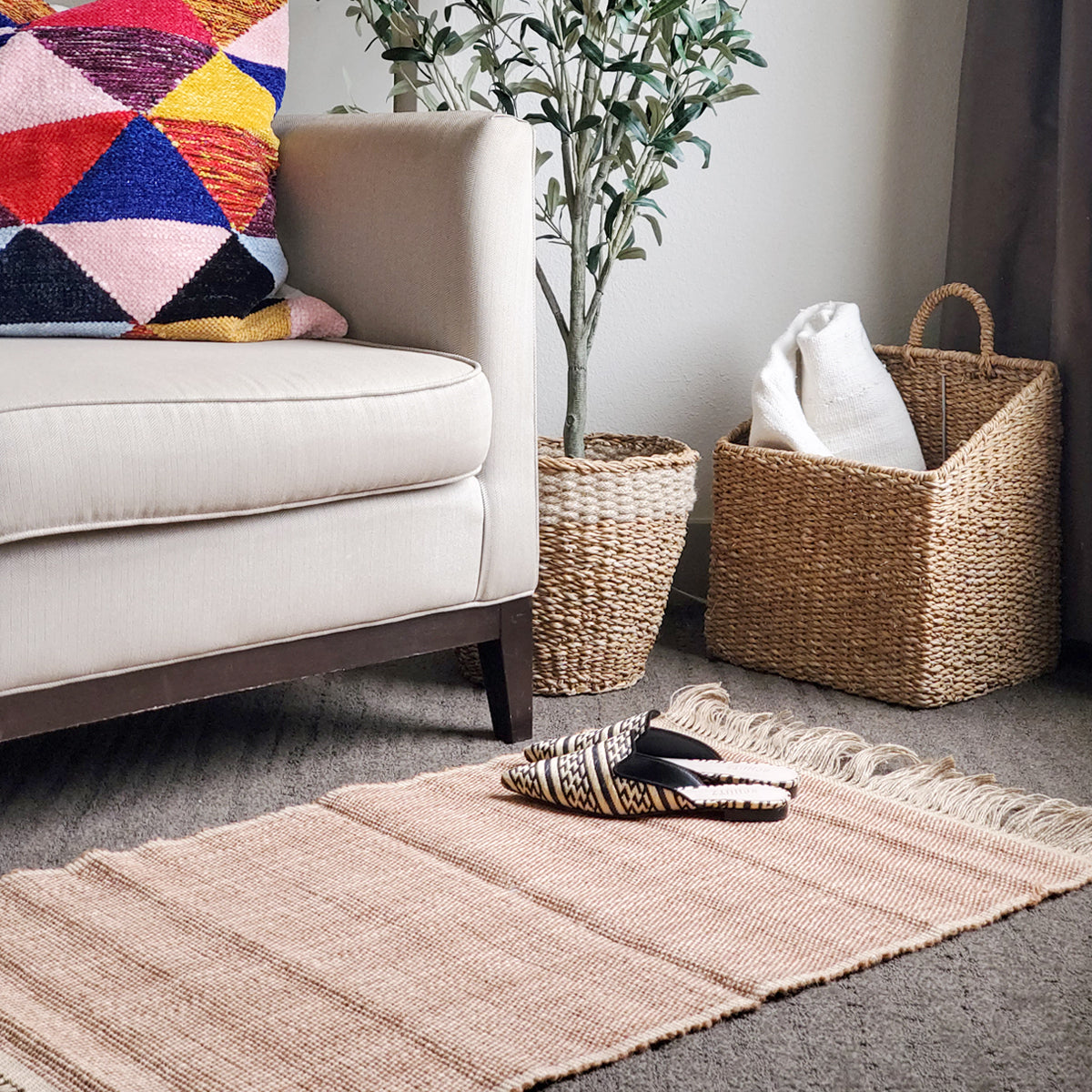 Goldilocks Sustainable Handwoven Jute Rug
