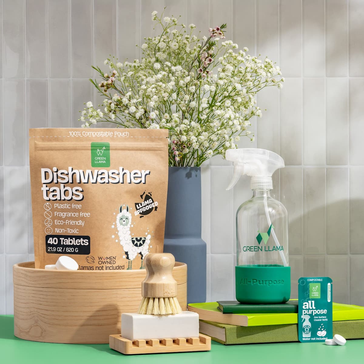 Green Llama 6-Piece Kitchen Bundle